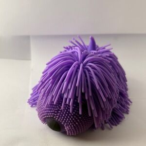 Purple Fuzzy Silicone Dog Toy
